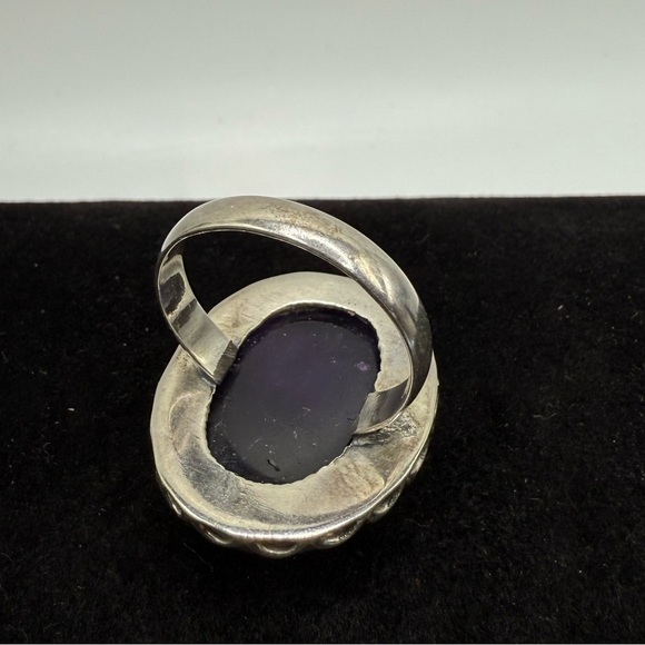 Purple Amethyst 925 Ring - Picture 4 of 5